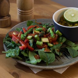 Cycle syncing salad to aid yourself during ovulation time